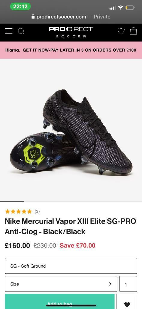 nike mercurial vapor 13 sports direct